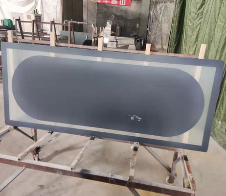 LED-spiegelgraveringsmachine Verticale structuur Lasersnijglas Sandblast Stencil