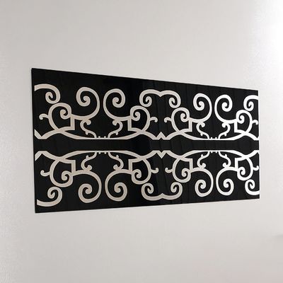 CNC-laser met rastergravering voor's werelds grootste kleuren decoratieve roestvrijstalen plaat