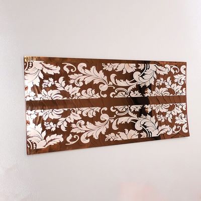 CNC laser etsen machine voor hotel kleur kunst decoratie op 304 roestvrij staal