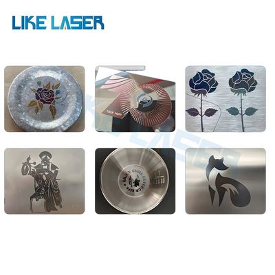 Max 50W 100W DIY toetsenbord Kleur staal Qr Code Ball Pen Rotary Deep Aluminium Logo Bronze Laser Gravure Machine voor metaal 3D
