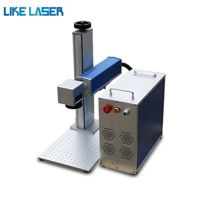 Draagbare glasvezellasermarkeringsmachine voor het markeren van metaalvrij monsters