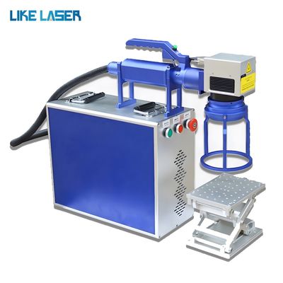 20W 30W 50W Mini Draagbare Handheld Klein Desktop Metalen Plaat Plaat Laser Marker Graver Etsen Graveren Markering Machine