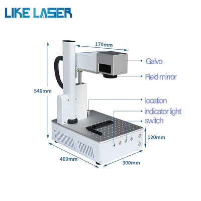 Op maat gemaakte aanvraag Fiber Laser Marking Machine Jpt M7 20W 30W Mopa Color Laser Engraver
