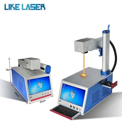 Jpt Raycus all-in-one type vezellasermarkeringsmachine voor pennen in bouwmaterialenwinkels