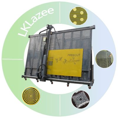 Aanpassing Glas Verticale Laser Blade Gravure Machine voor Kunst Glas Schuifdeur