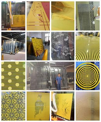 Aanpasbare LED badkamer spiegel kunst glas productielijn laminator
