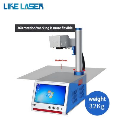 Fiber Laser Marking Machine 20W 30W voor PVC ID Card Juwelen Dag Tag Horloge All-in-One