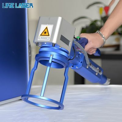 190cm * 150cm * 70cm Grootte Glasvezel Laser Markeringsmachine met Onzichtbare Laser en PC Backpack