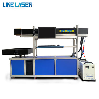 80W 100W 130W CO2 Galvo lasermarkeringsmachine voor glasbuis keramiek kristalgravering