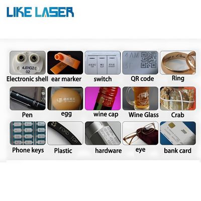 Vliegende lasermarkeringsmachine voor standaard bureaubladmarkeringsgebied 175mm*175mm
